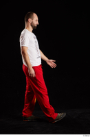  Orest  1 dressed grey shoes jogging suit red panties side view walking white t shirt whole body 0001.jpg